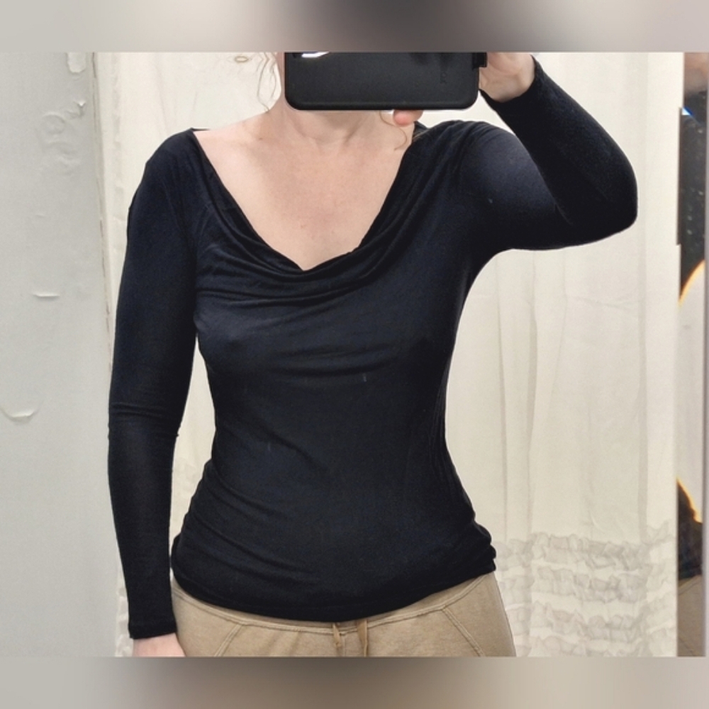 GAP | Black, Long-Sleeve Top